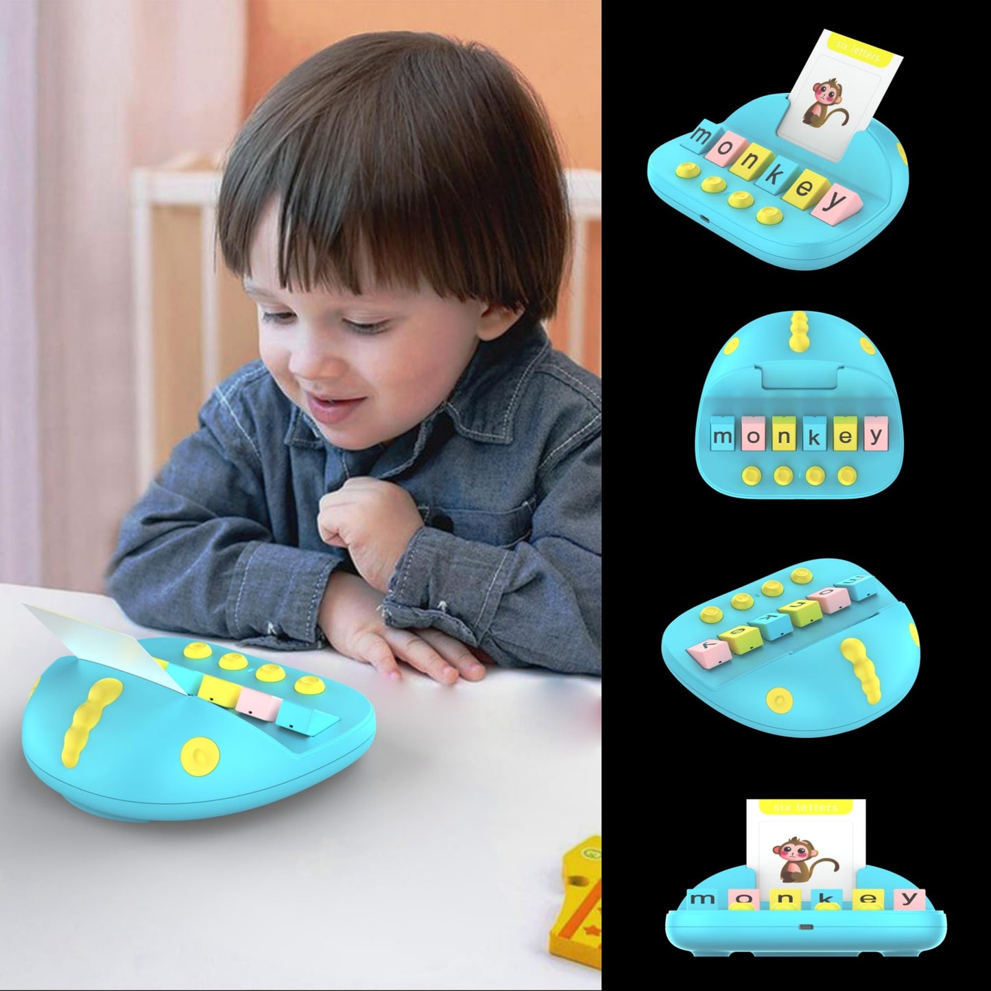 Word Matching Game Toys For Ages 5-7, Spelling Games For 3 Years Old, Speak And Spell Educational Toys For Easter Children'S Day