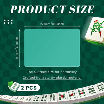 Seenelling 2 Pcs Mahjong Tile Mixer Mahjong Shuffler For Mixing And Shuffling Tiles Plastic Mahjong Accessories Gifts For Mahjon