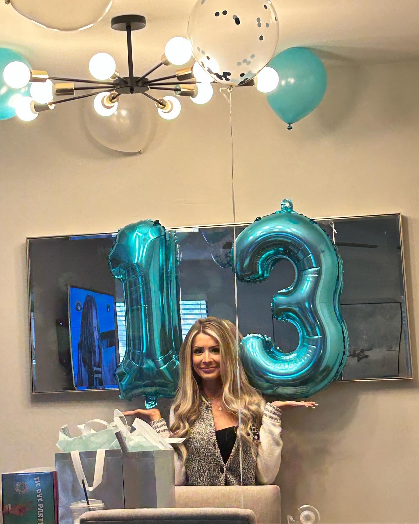 3 Balloon, Blue Number Balloons 40 Inch, 3Rd Birthday Decorations For Kids Girls Boys, Men Women Blue Party Supplies For Party D