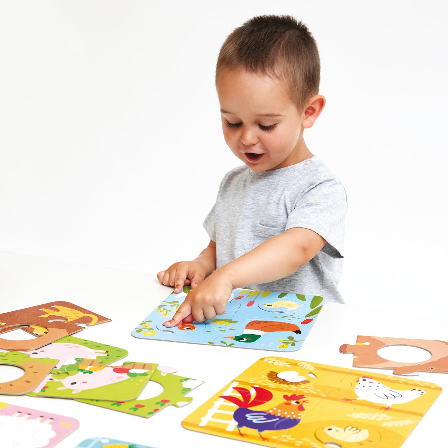 Banana Panda Match The Farm Animals Puzzles
