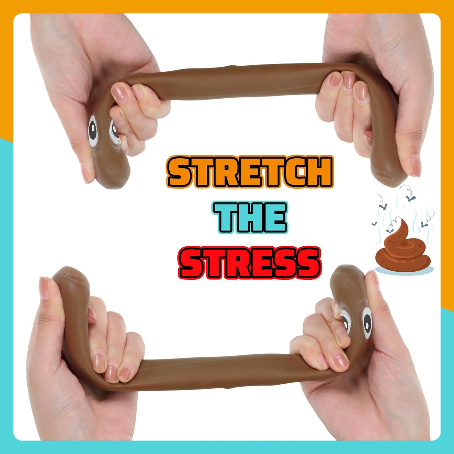 Lenwen 12 Pack Stress Balls Stretchy Toys Sensory Toys, Halloween Novelty Joke Relief Toys Anxiety Relief Fidget Toys For Teens Birthday Party Favor Gifts
