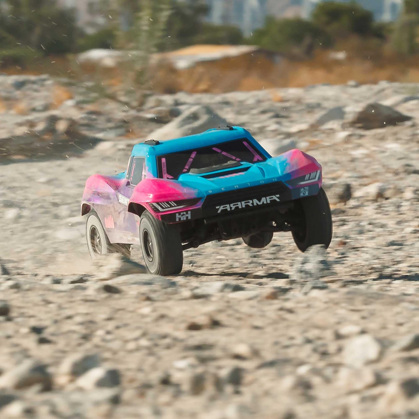 Arrma Rc Truck 1/10 Senton 4X4 223S Blx Brushless Short Course Truck Rtr (Battery And Charger Not Included) With Dsc, Blue, Ara4