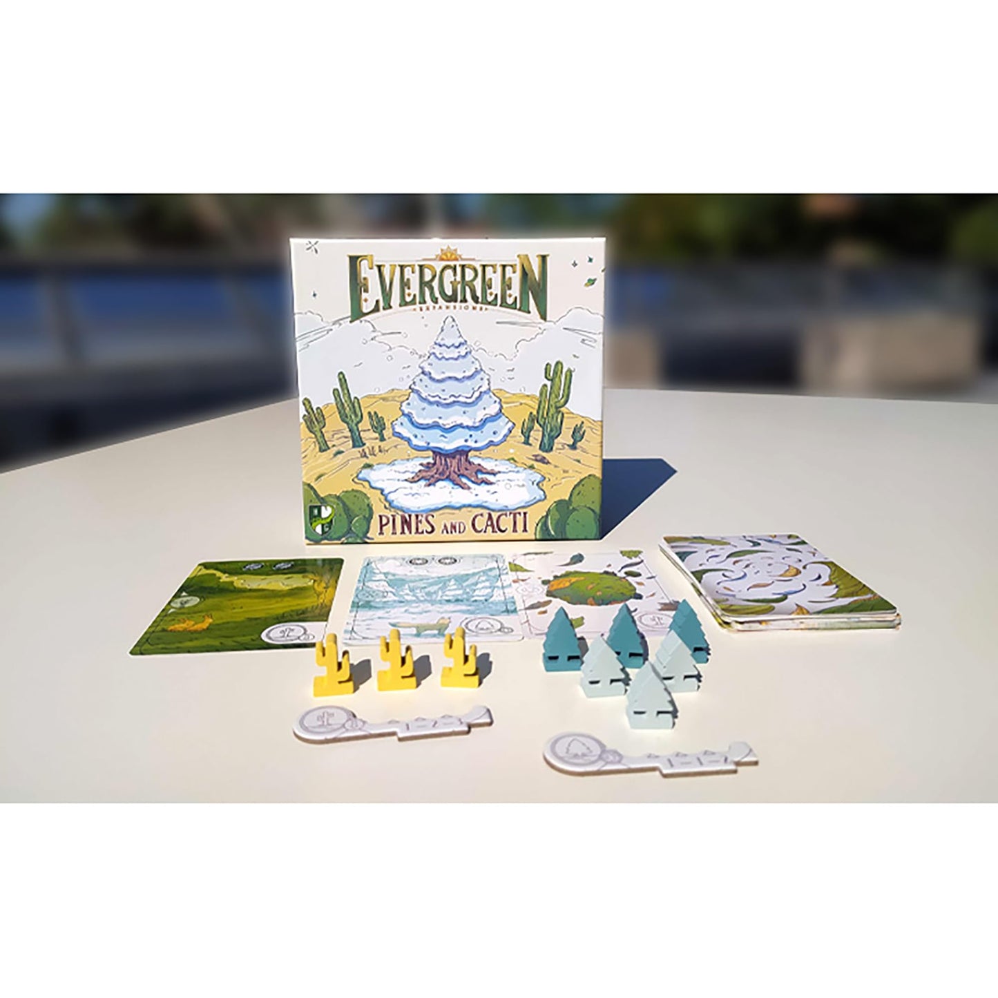 Horrible Guild Evergreen Pines and Cacti Expansion - Modular Board Game, Small, Multicolor, Model HG171, Ages 8+