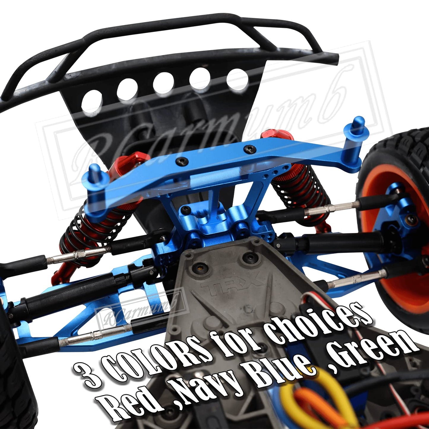 Rcarmumb RC Upgrades Part for 1/10 Slash 4x4 (VXL)/Stampede 4x4 (VXL),Alloy Front Rear Suspension Arm,Caster Block,Steering Bloc