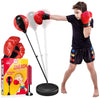 Emaas Punching Bag Set For Kids With Boxing Gloves & Hand Pump - 3-8 Years Old Adjustable Kids Punching Bag With Stand - Top Gif