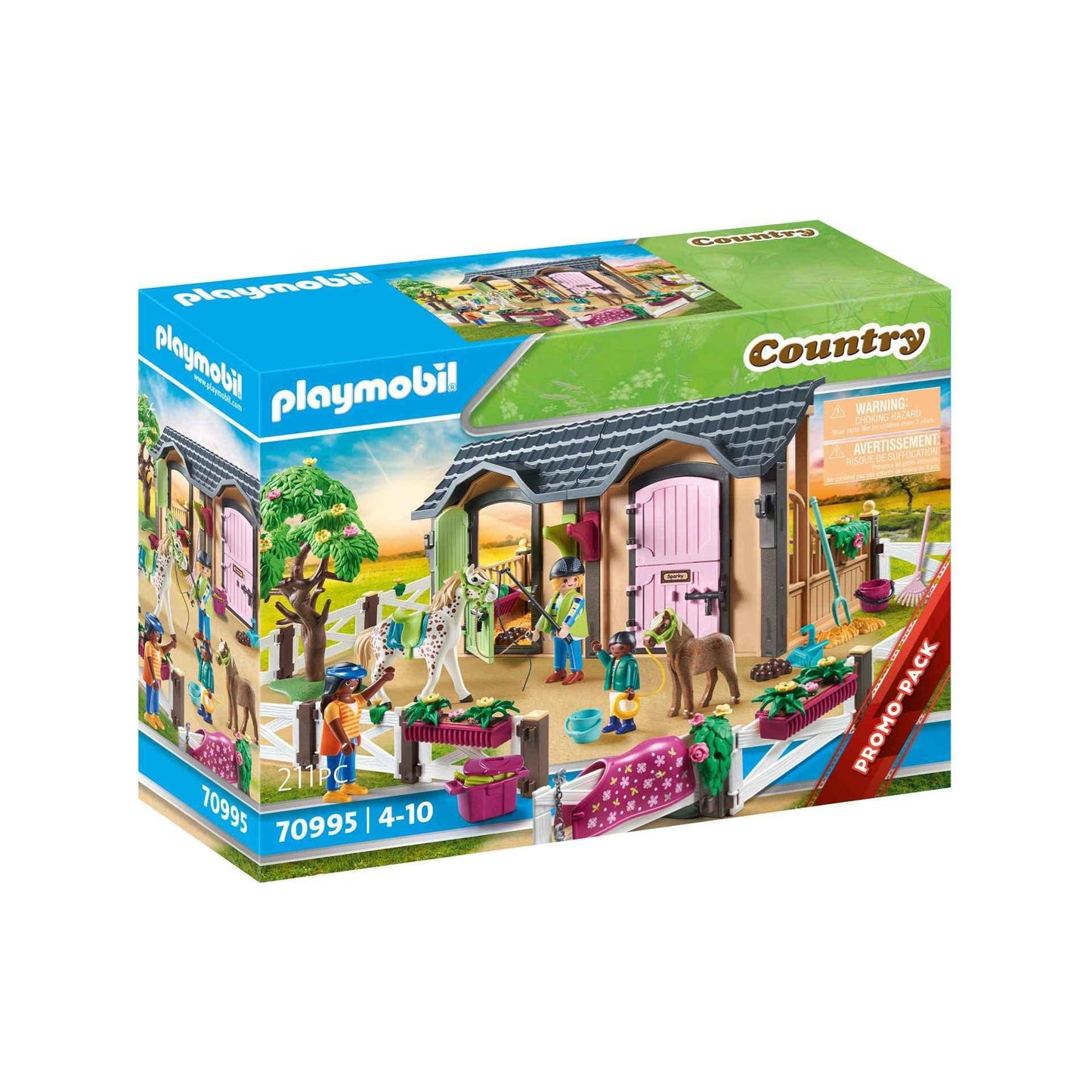 Playmobil Horseback Riding Lessons - Colourful Plastic Set - Model 70995 - Standard Size