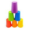 Skoolzy Rainbow Stacking Cups 6 Piece Set - Color Sorting Toys For Toddlers Primary Matching Fine Motor Skills Color Recognition For Montessori Preschoolers Toddler Activities Primary For Kids
