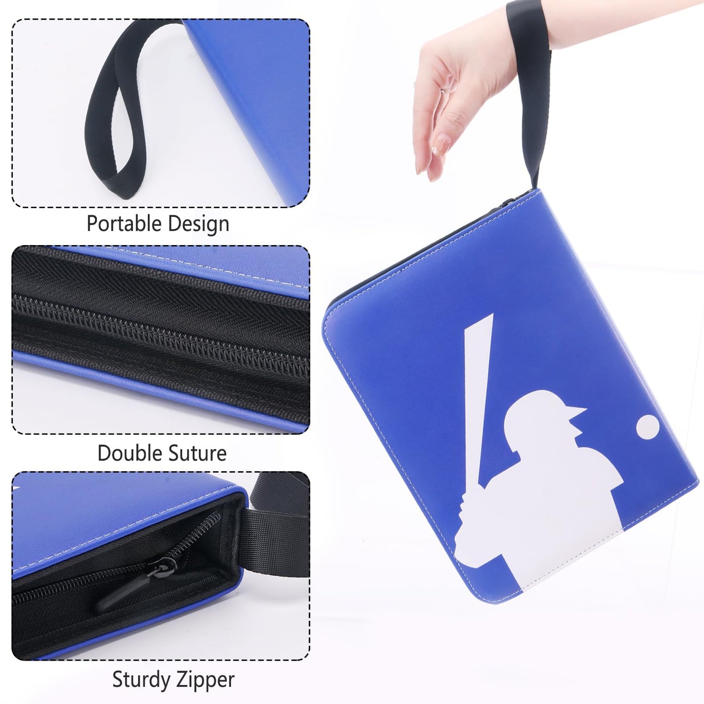 Collectible Trading Card Albums,Collectible Trading Card Protective Sleeves,Card Binder 4-Pocket,400 Pockets Card Case Holder Fo