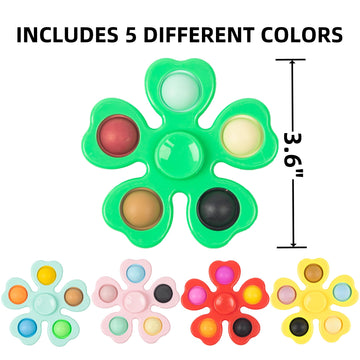 24 Pcs Fidget Spinners Bulk-Mini Pop Bubble Fidget Spinner Toys For Kids Teens Adults Party Favors Games,Birthday Return Gifts G