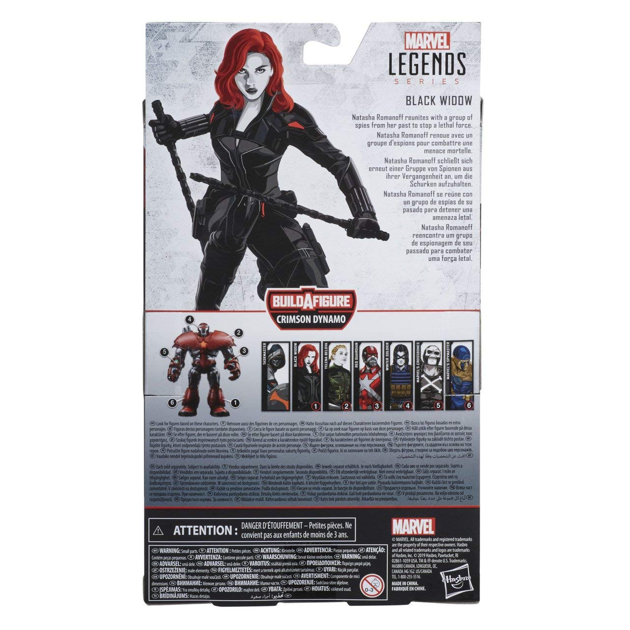 Marvel Hasbro Black Widow Legends Series 6-Inch Collectible Black Widow Action Figure Toy, Premium Design, 6 Accessories, Ages 4 And Up