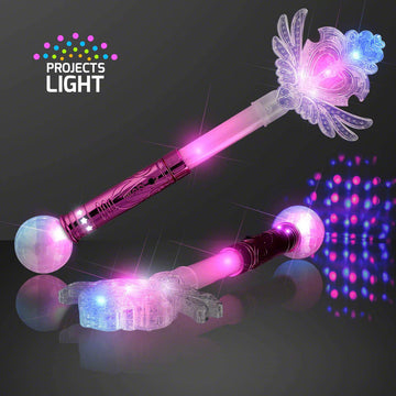 FlashingBlinkyLights LED Fairy Winged Heart Wand - Pink Plastic - Model 700867746034