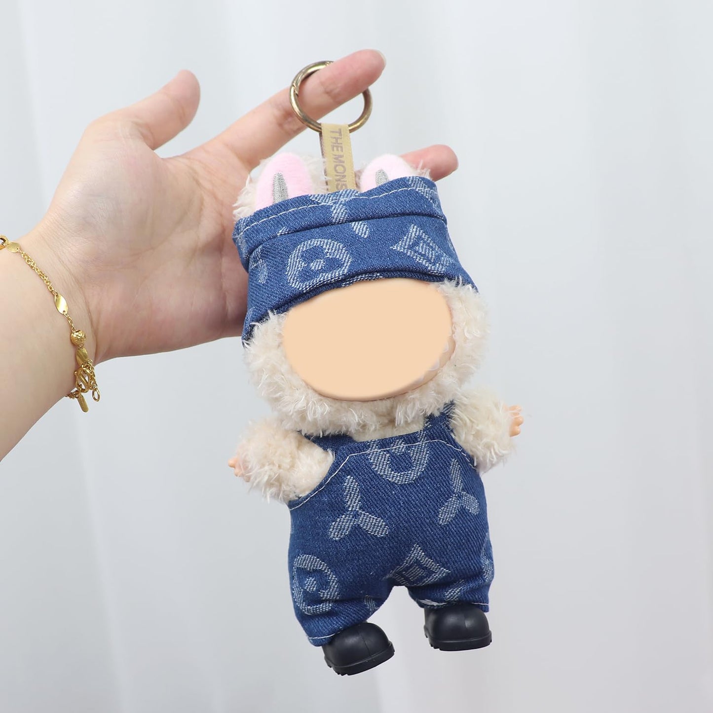 2 Packs Clothes Set for 17cm Dolls Shoes & Hat & Overalls Set for 17cm Accessories Suit Outfits Cute Clothes for Dress up 6.7 Doll