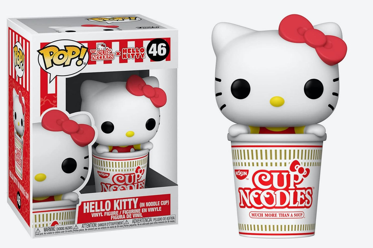 Funko Pop! Vinyl Figure - Hello Kitty in Noodle Cup, Multicolor, Standard Size, Model 55766