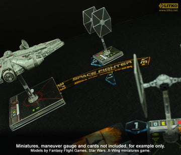 Litko Space Fighter Placeholder Token Set #1-5 | Compatible With Star Wars: X-Wing | Set Of 10 (Standard)