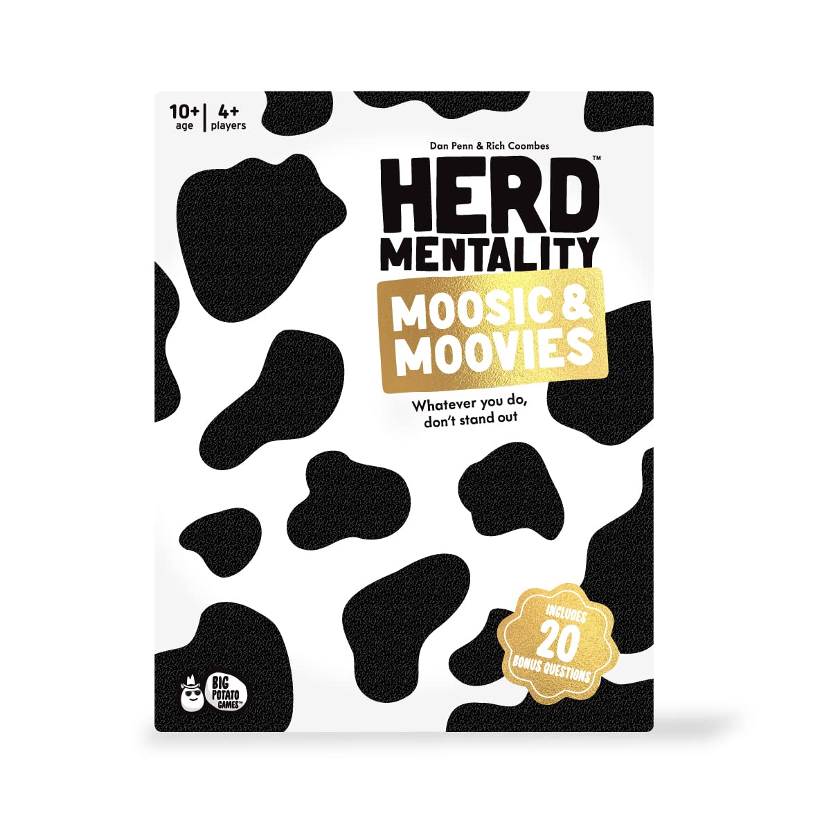 Big Potato Herd Mentality Moovies & Moosic Board Game | Fun For The Whole Family