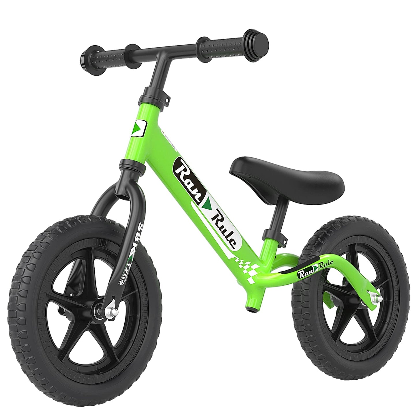 Royalbaby Kids Balance Bike Ultralight Durable Aluminum Alloy Frame 12 Inch EVA Wheel for Toddlers Age 2~5 Years, Green