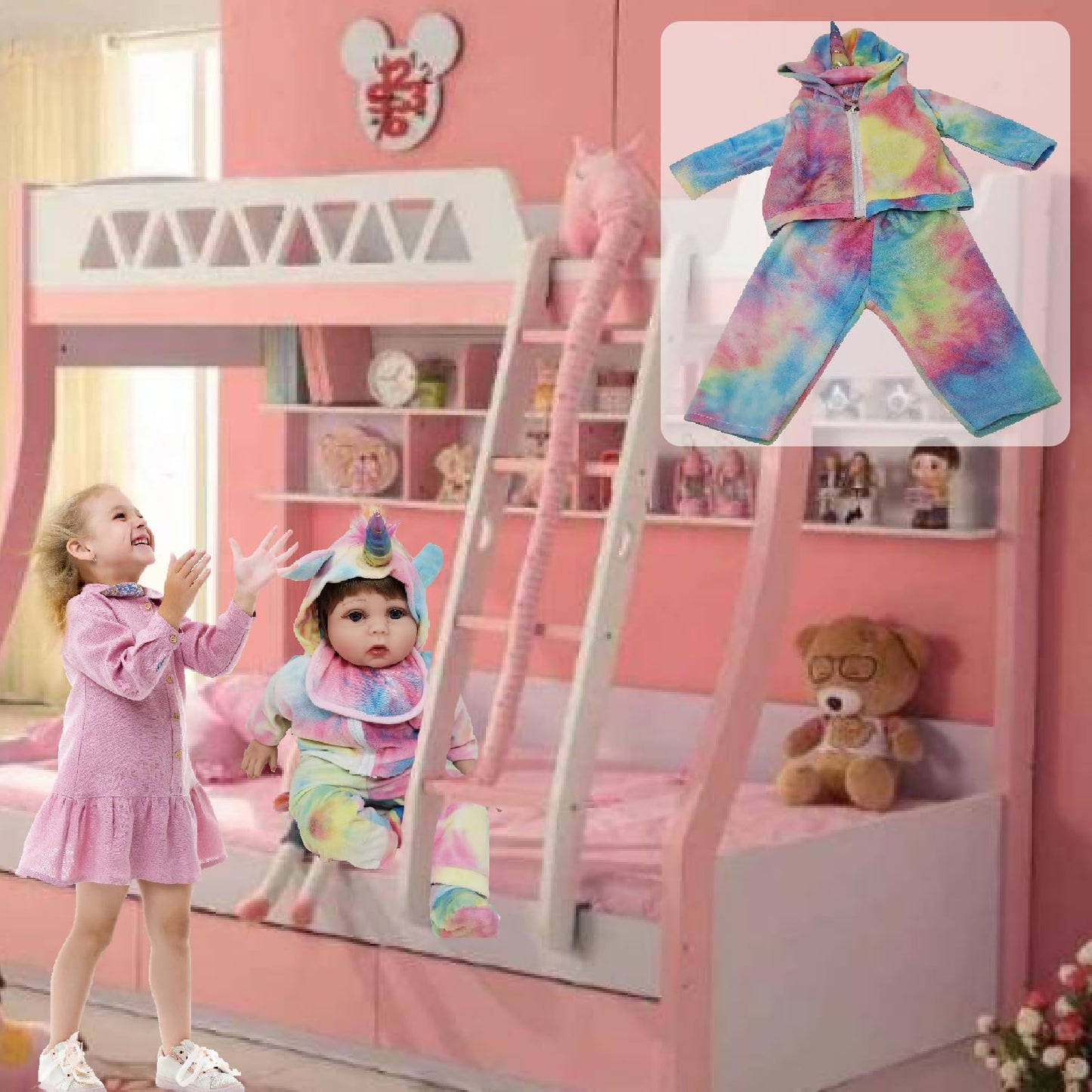 Reborn Dolls Baby Clothes Unicorn Outfits For 18''- 22'' Reborn Doll Girl&Boy Baby Clothing Baby Sets