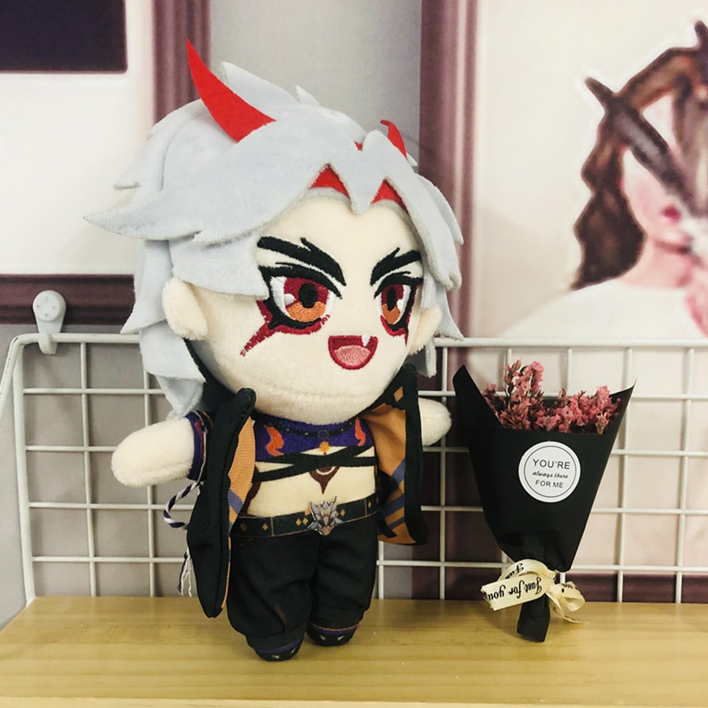 Calembou Anime Plush Figure, 8'' Cute Anime Plush Doll Cosplay Props Soft Stuffed Animal Plushies Collection Gift For Fans (Itto