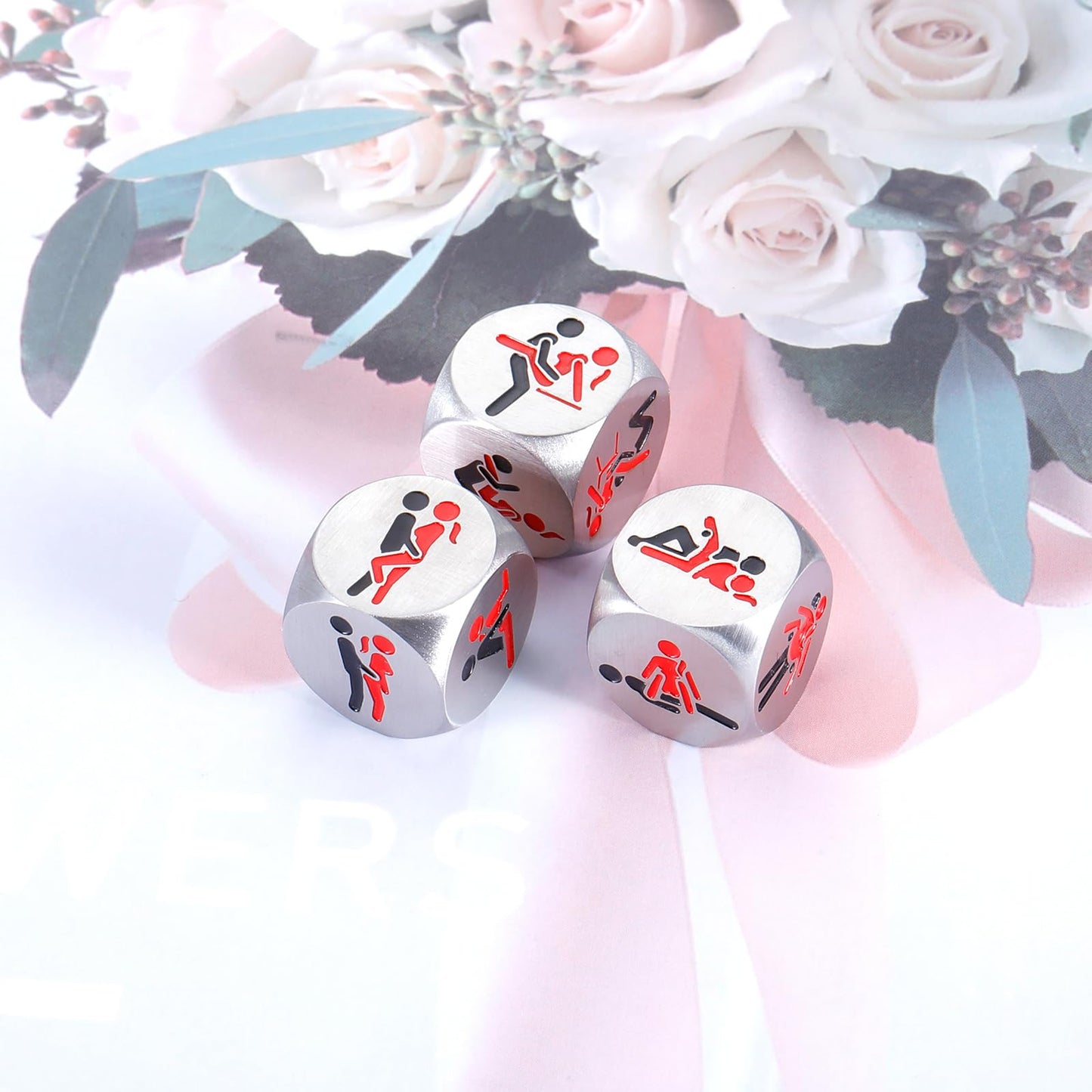 Ambregrissun Anniversary For Him Her Valentines Day Date Night Gifts For Boyfriend Girlfriend Couples Novelty Dice 6Th For Wife