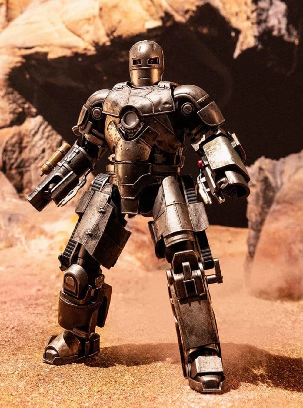 LonullyMege MK1 Ironman Action Figure - 7 Inch Deluxe Polycarbonate Model, Mk 1 Color, Exquisite Collection
