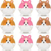 Sumind 9 Pcs Valentine Mini Plush Dog Stuffed Animals Bulk Dog Plush Party Favors Small Soft Plush Dog Toy For Easter Goodie Bag