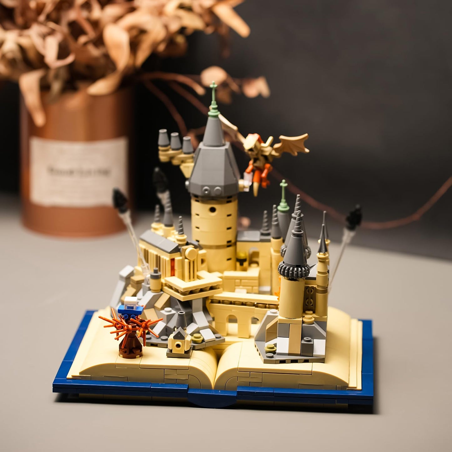 Castle Book Building Set Compatible With Lego For Adults,Medieval Modular House Building Kit For Boys And Girls Christmas,Hallow