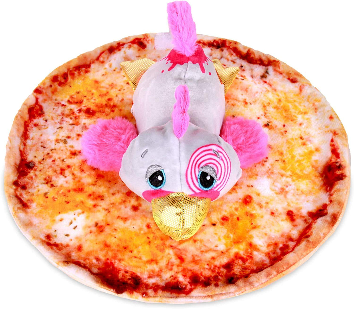 Basic Fun Cutetitos Pizzaitos Plush - Collectible Pizza Stuffed Animal, 5" Red, Series 5, Ages 3+ - Model 39139