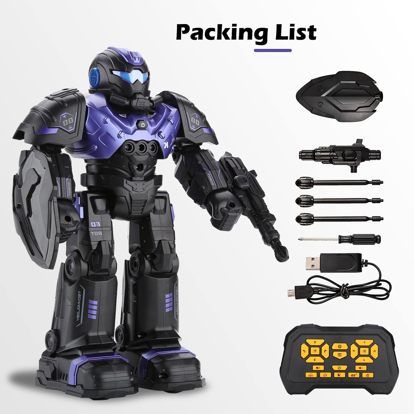 SWTOIPIG RC Robot Toys for Kids 3 4 5 6 7 8, Smart Programmable Robot with Gesture Sensing, Remote Control Robot for Boys Girls