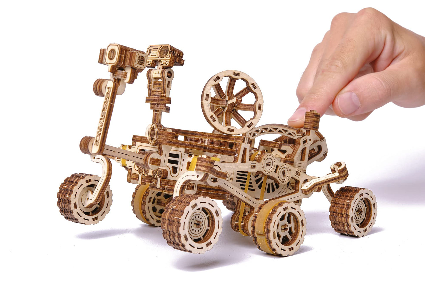 Wood Trick Mars Rover Mechanical 3D Wooden Puzzles For Adults And Kids To Build - Rides Up To 13 Ft - 7.9X4.7 In - Model Kits For Adults - Diy Wooden Models For Adults To Build