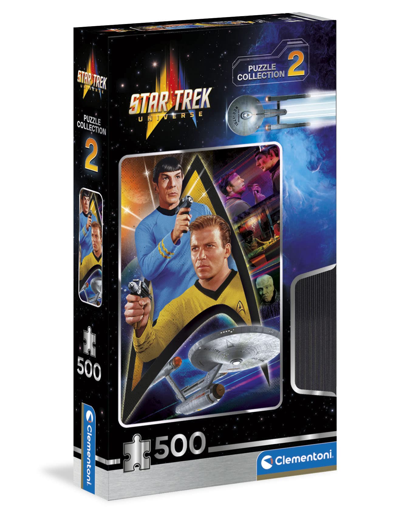 Clementoni - 35141 - Puzzle Star Trek - Jigsaw Puzzle 500 Pieces, Jigsaw Puzzle For Adults - Made In Italy