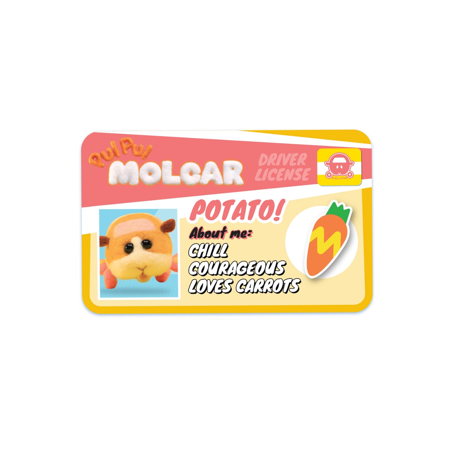 MGA Entertainment Pui Pui Molcar 16-Inch Ultrasoft Multicolor Stuffed Animal Plush Toy for Kids, Gift for Ages 3+