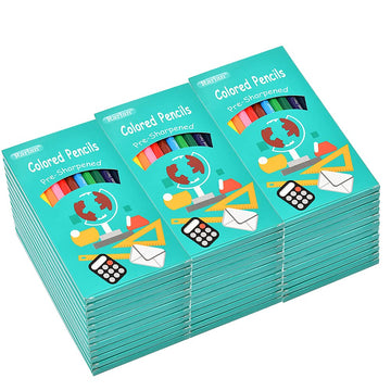 Rarlan Colored Pencils Bulk, Pre-sharpened Colored Pencils for Kids, 12 Assorted Colors, Pack of 36, Coloring Pencils 432 Count
