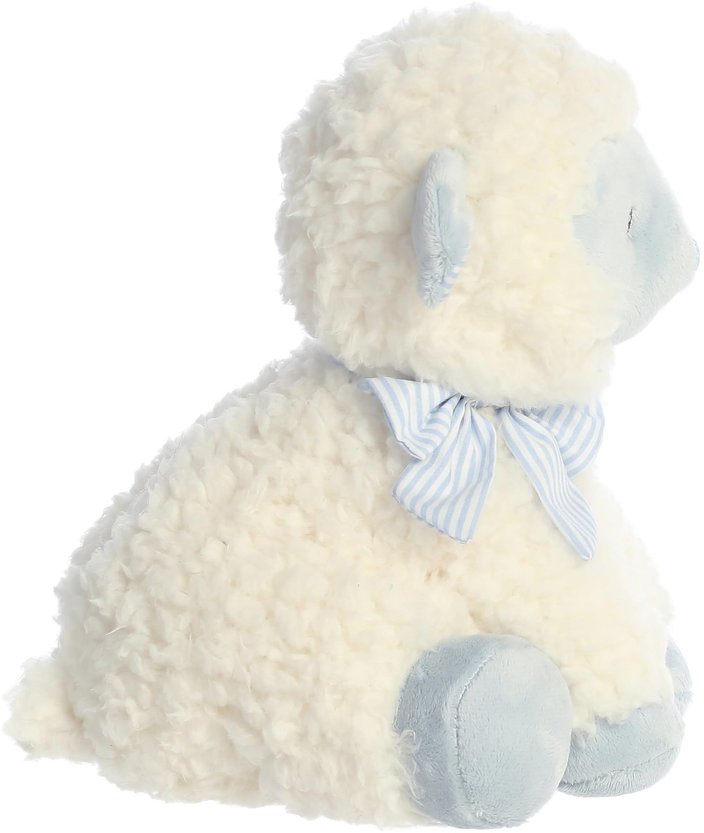 Aurora® Playful Blessing Lamb™ Boy Lamb™ Baby Stuffed Animal - Comforting Companion - Imaginative Play - Blue 9 Inches