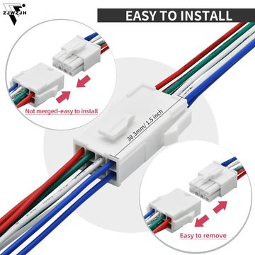 8Amp 8 Pin Connector Servo Extension Cable Wire Fl4.14Mm Pitch Male To Female Servo Motor Extension 8 Pin Power Connector Wire 2