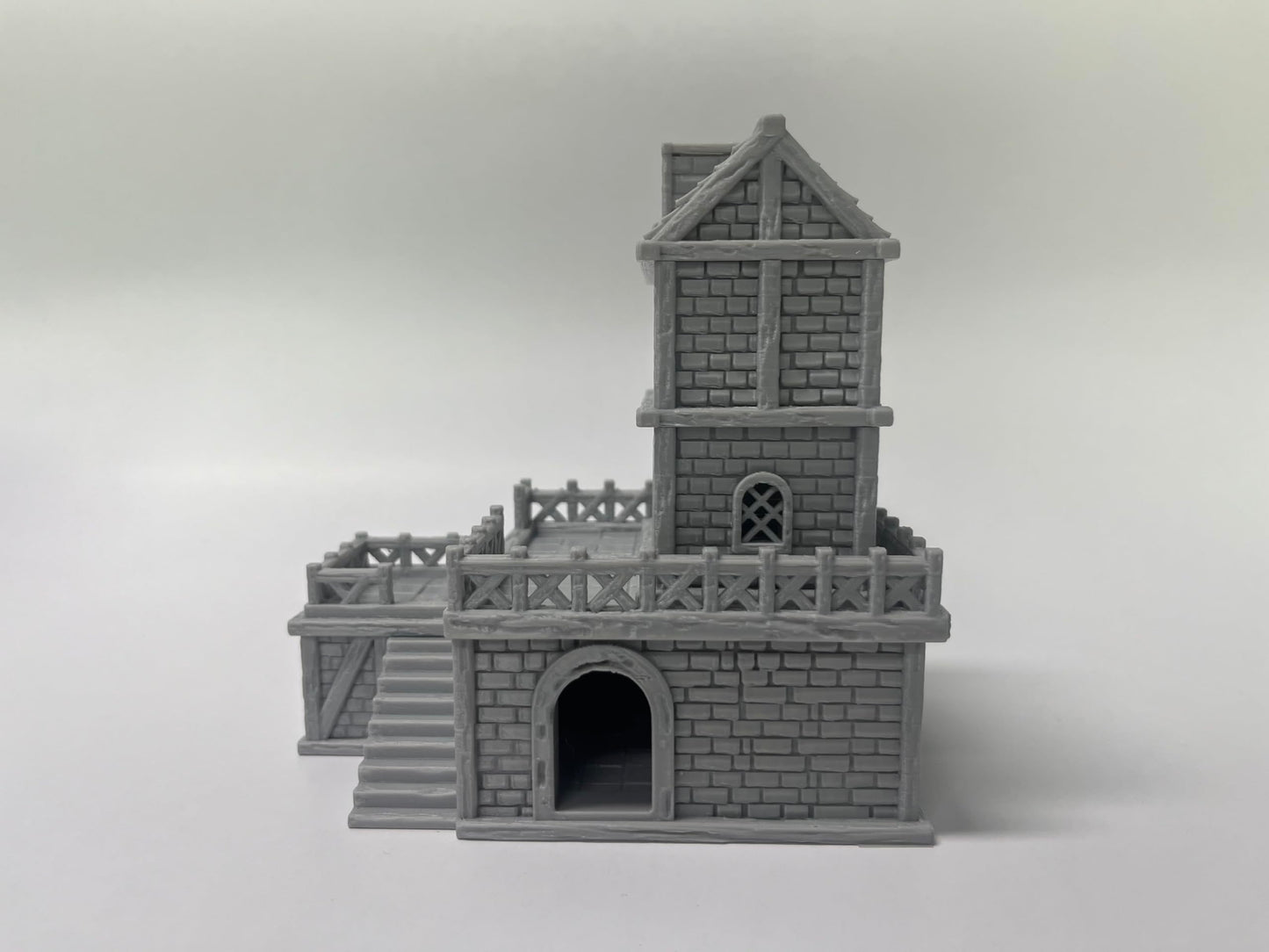 Paintable Tabletop Miniature Building Terrains Compatible with D&D and Alike RPG War Games - 18mm/28mm Scale Scenery with Mediev