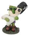 Ebros Day Of The Dead Pinheadz Monster With Voodoo Stitches Figurine Halloween Collectible Statue Fantasy Mythical Beings Undead Apocalypse Horror Icon (Wedding Night Frankenstein And Bride)