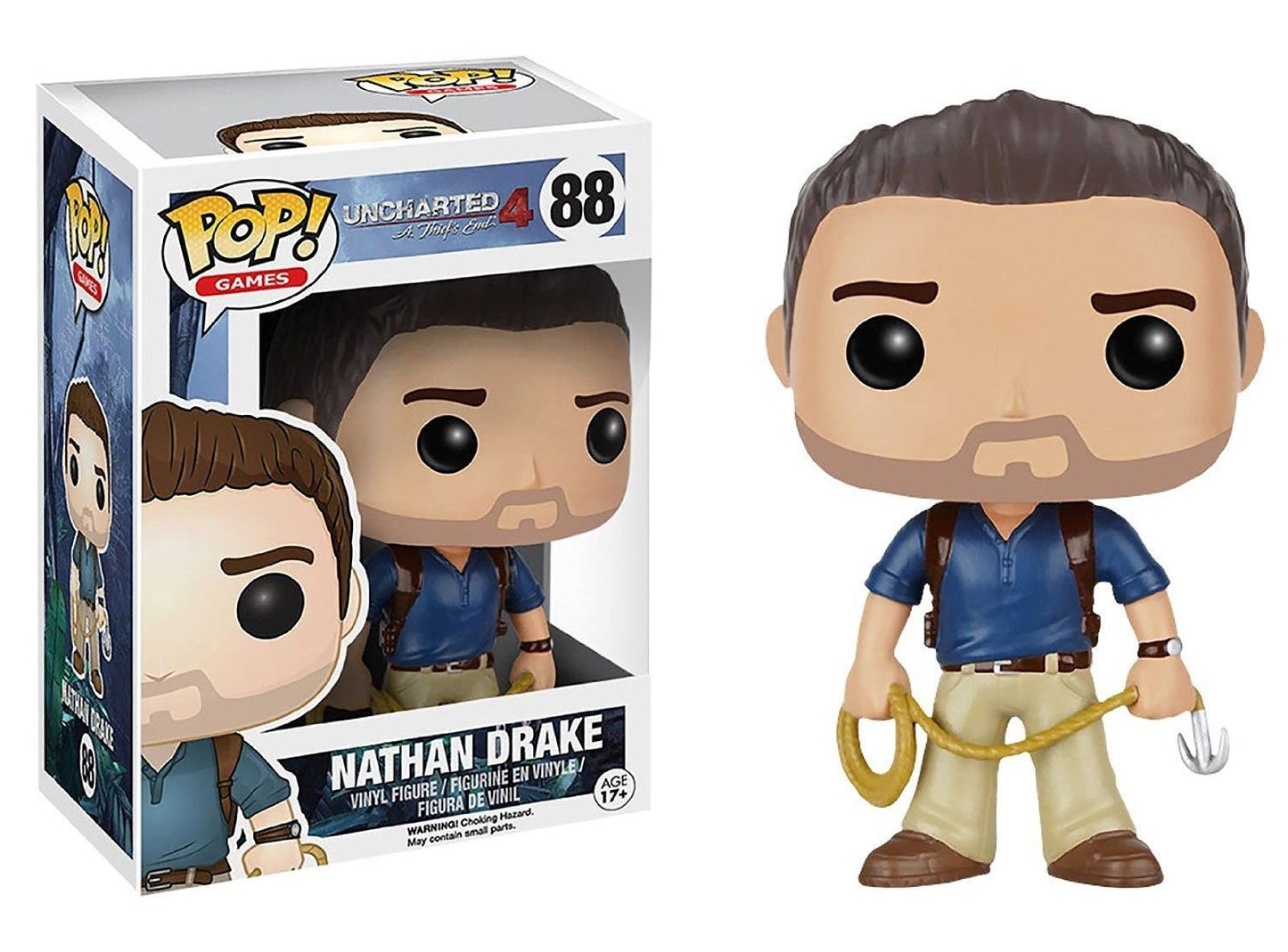 Funko Pop Games: Uncharted Action Figure - Nathan Drake