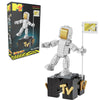 Brickcraft MTV Moon Person Building Set - 510 Pieces, White Plastic, 10.25" Tall - Officially Licensed Collectible Model for Music Fans