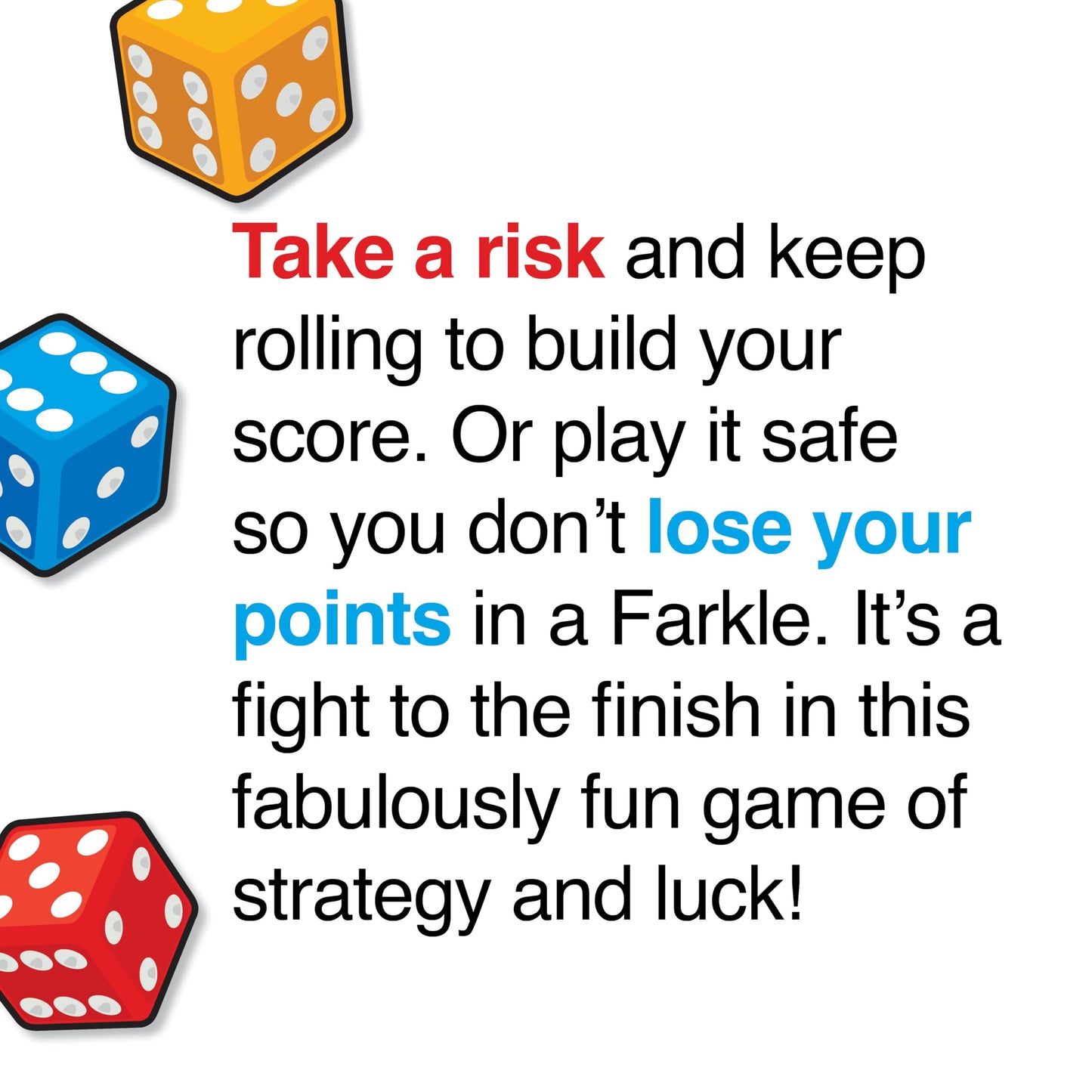 Farkle Classic Dice Game - Rainbow Kids Games, Dice Games, Family Games, Travel Games, Adult Games, Board Games, Dice Cup, Dice