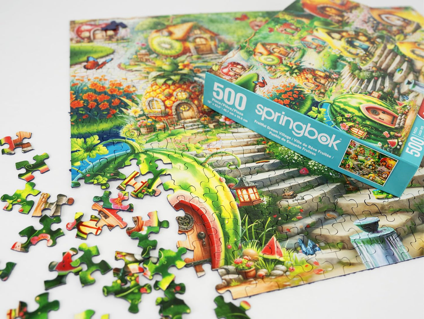 Springbok Fruitful Dream Village 500 Piece Jigsaw Puzzle For Adults