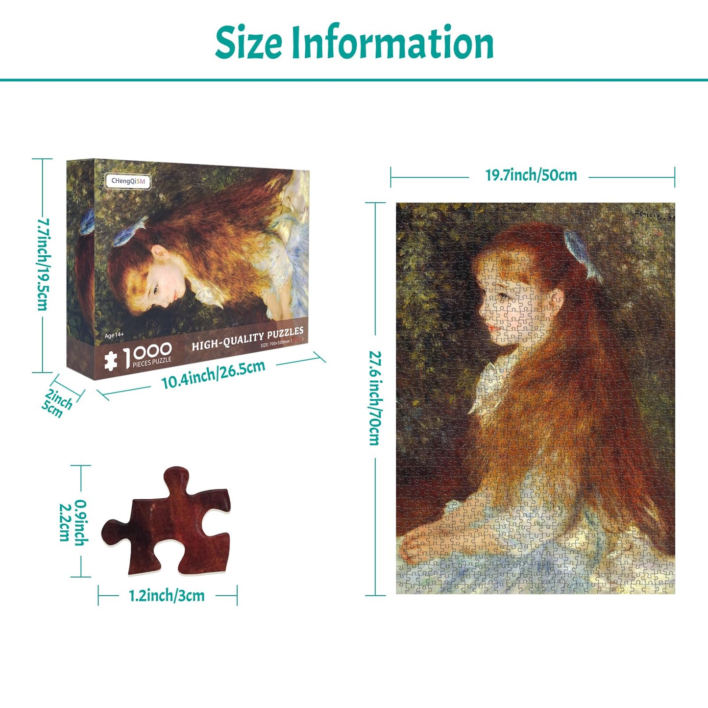 1000 Piece Puzzle For Adults Mlle Irene Cahen D'Anvers Puzzles For Adults 1000 Piece Artwork By Auguste Renoir Jigsaw Puzzles 10