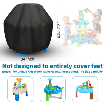 Strifuture Kids Water Table Cover - Outdoor Water Table for Little Tikes Showers Splash Tower Water Table, Outdoor Toy Cover, Wa