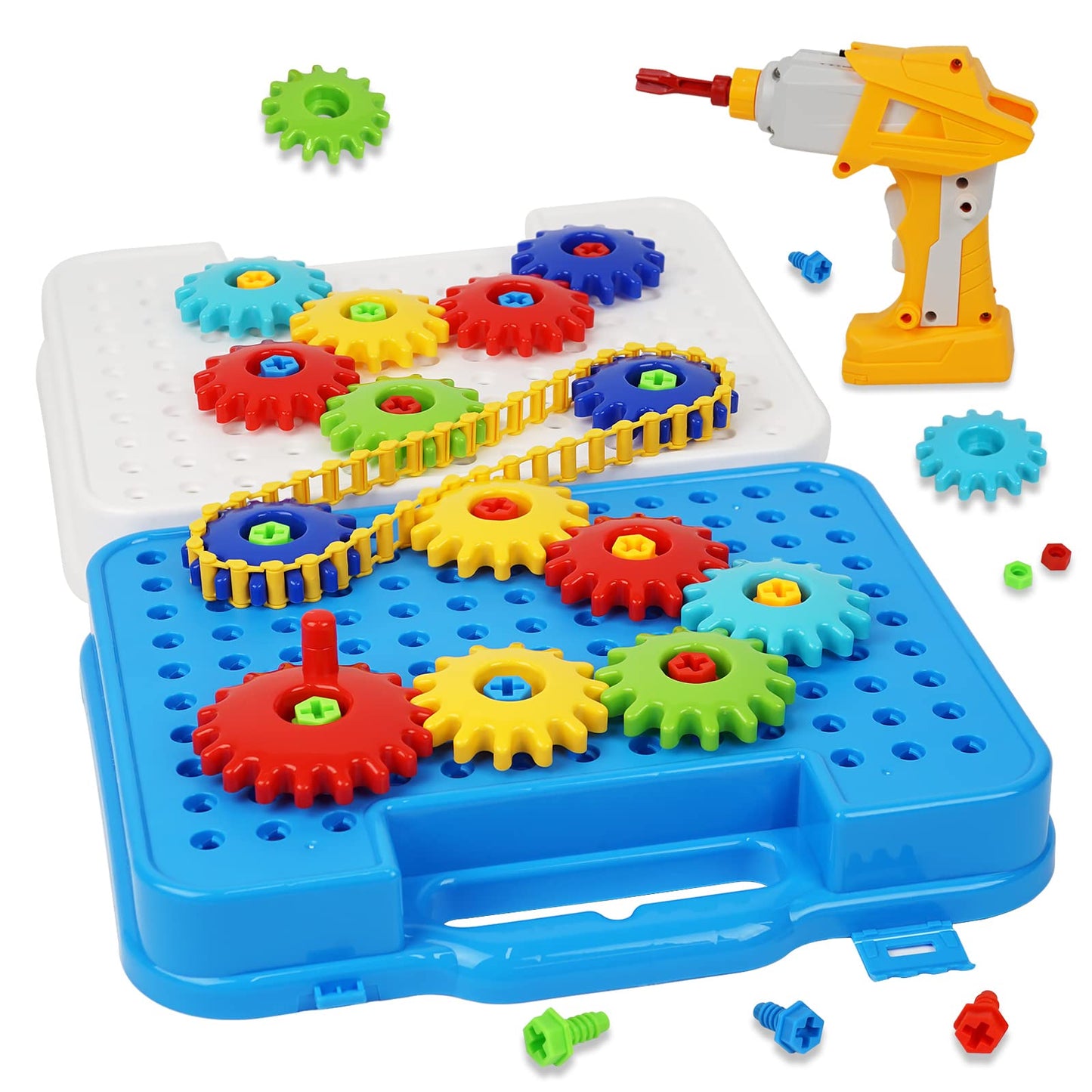 Iiromeci Gears Toys For Kids Ages 4-8, Stem Educational Construction Toys, Super Building Toy Set For Boys And Girls, Engineerin