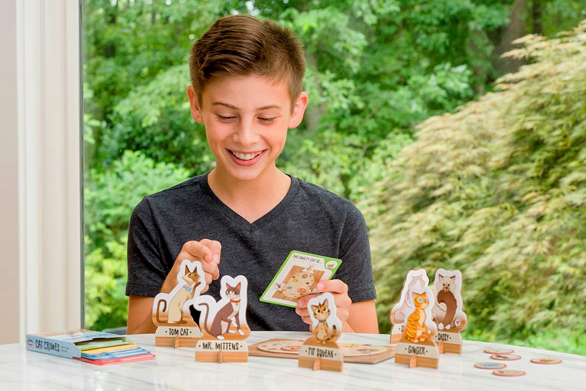 Thinkfun Cat Crimes Brainteaser - Engaging Logic Game For Kids And Adults | Develops Critical Reasoning Skills |Durable Componen