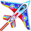 Yfafengs Airplane Kites For Kids & Adults, Best Beach Kite For Beginners Easy To Fly Kite With Long Tail Kites For Kids Ages 8-1
