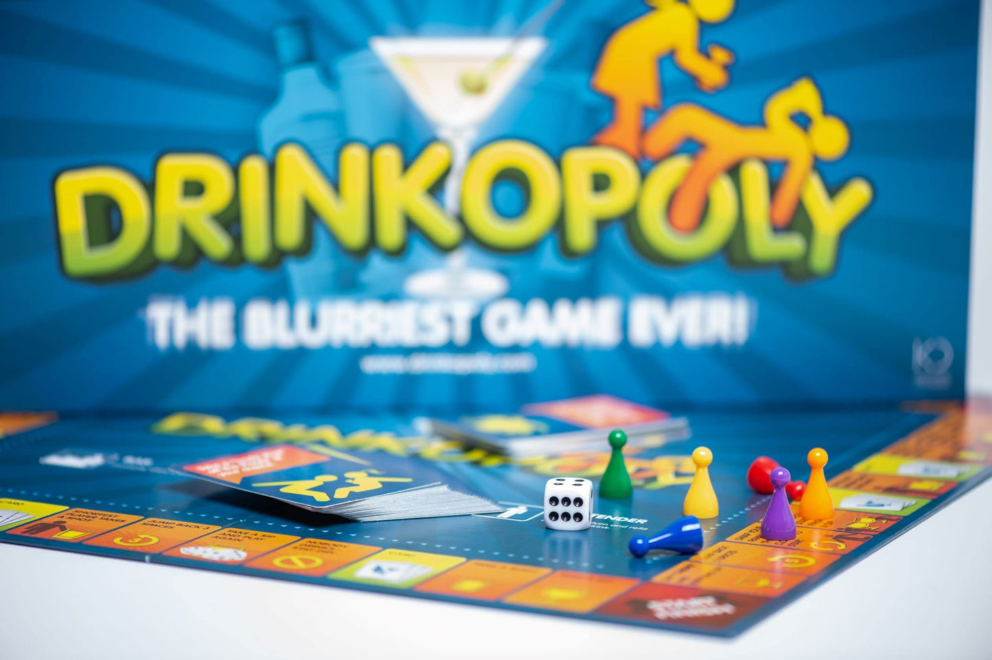 Drinkopoly – The King Of Drinking Games – Combined Board/Table Party Games For Adults And Students With 50 Expansion Cards With Tasks, An (Un)Forgettable Experience, A Drinking Game Gift Set