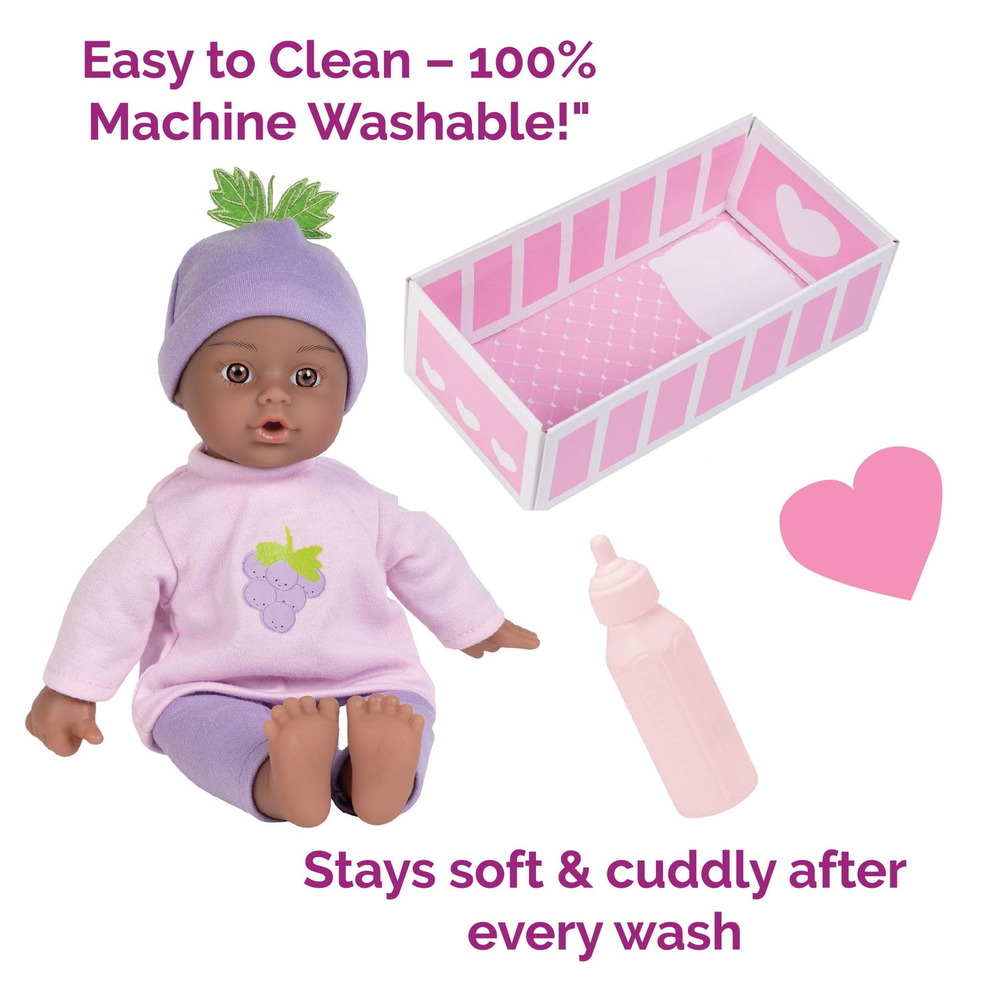 Adora Sweet Baby - 11 Soft & Cuddly Baby Doll, Realistic Features, Gentle Scent, Machine Washable, Lightweight & Easy to Hold