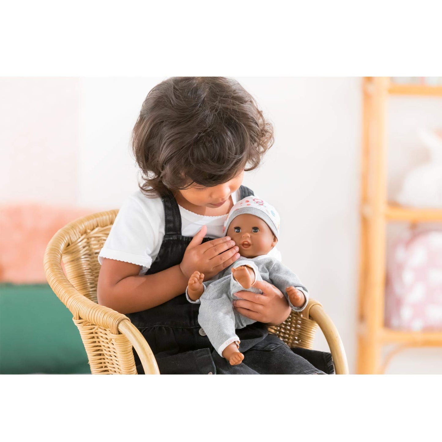 Corolle Bébé Calin Marius Doll - 12" Gray Vinyl Baby Doll, Model 100480