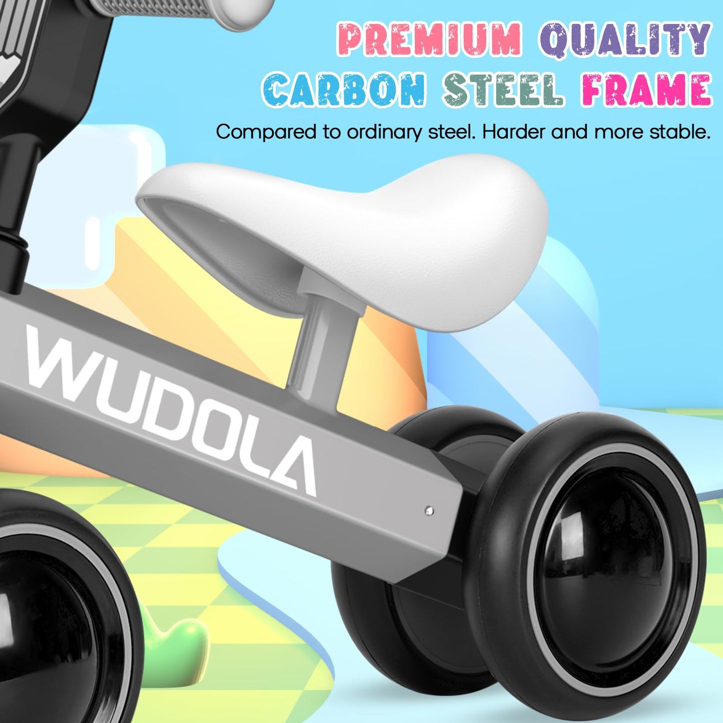 Wudola Baby Balance Bike Toy for 1 Year Old Boys Girls 10-36 Months, Toddler Balance Bike Best First Birthday Gifts Baby Bike an