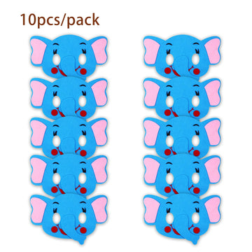 Jtnohx Felt Animal Masks, 10 Pcs Halloween Mask, Animal Costume For Birthday Party Supplies (Elephant Mask)